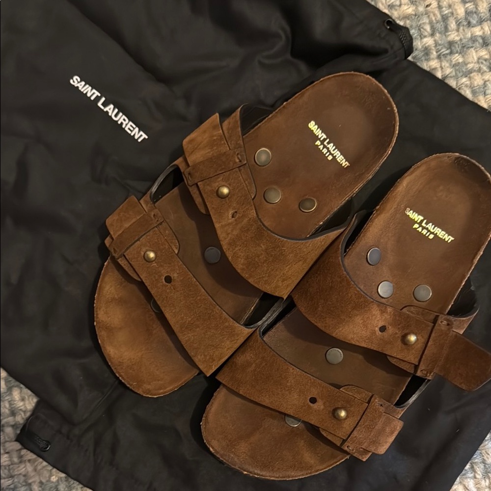 Saint Laurent Jimmy Sandals (Birkenstock style)